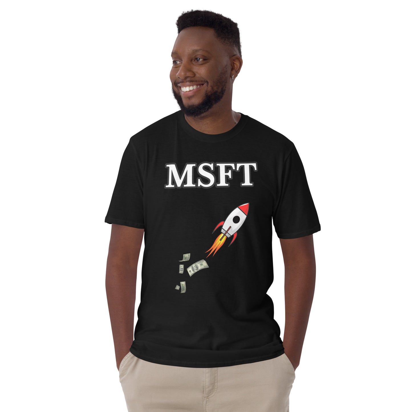 Microsoft (MSFT) Stock Ticker T-Shirt | Stonksabove.com