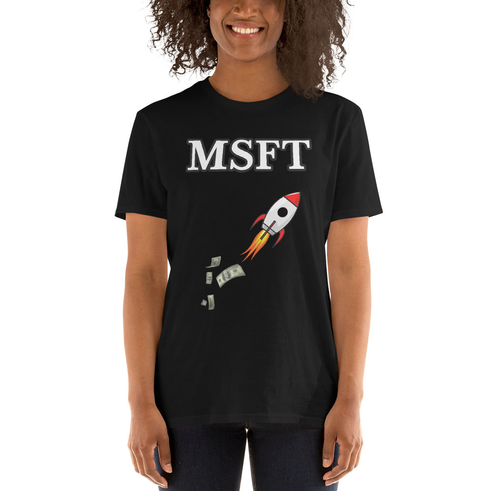 Microsoft (MSFT) Stock Ticker T-Shirt | Stonksabove.com