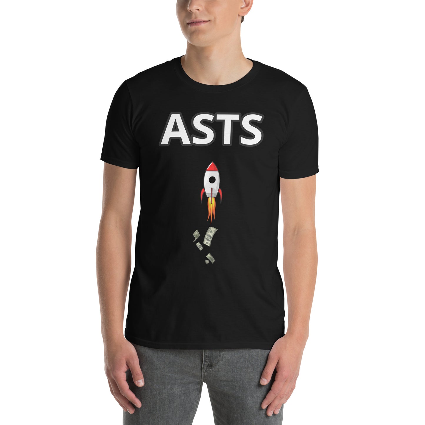 AST Space Mobile (ASTS) Stock ticker t-shirt  | Stonksabove.com