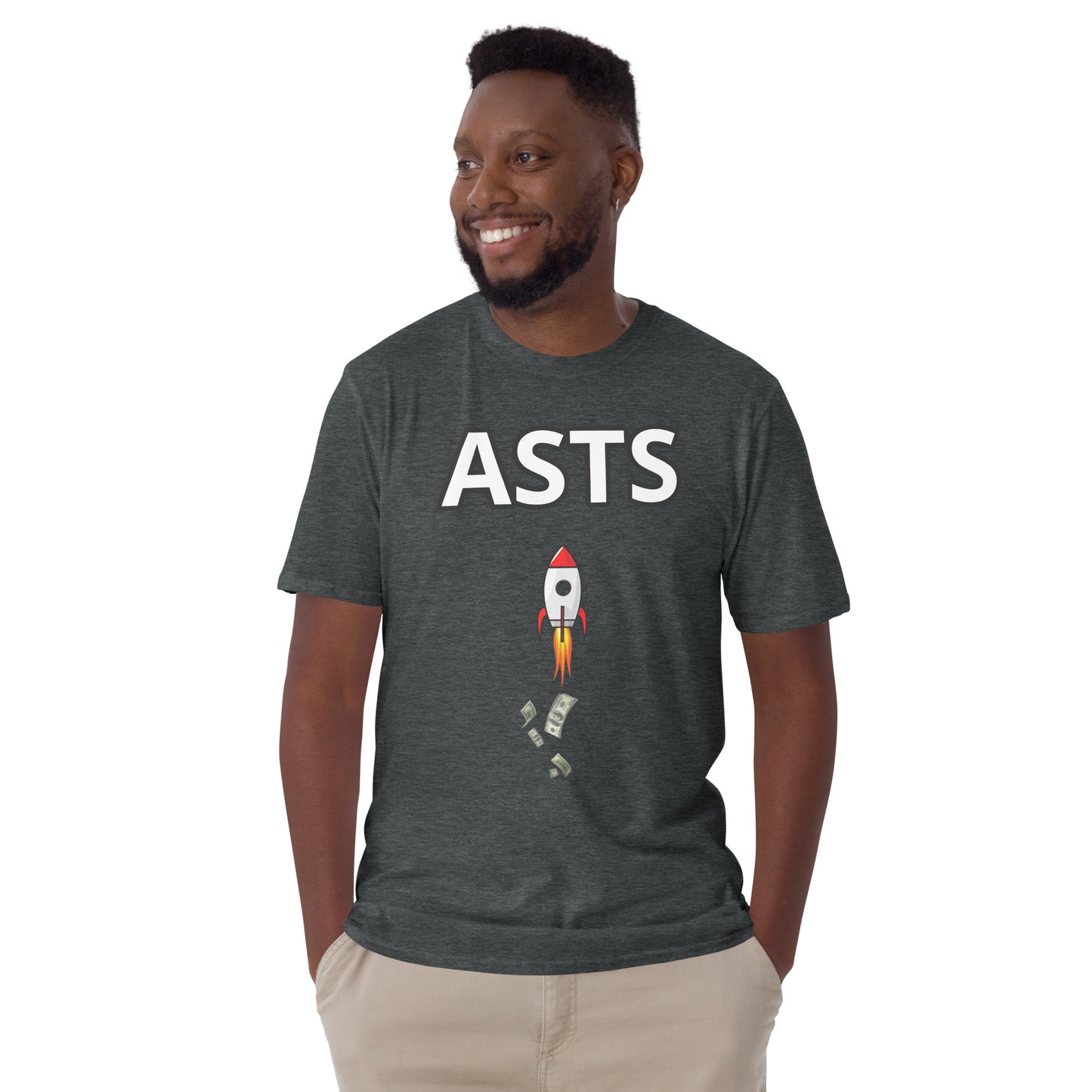 AST Space Mobile (ASTS) Stock ticker t-shirt  | Stonksabove.com