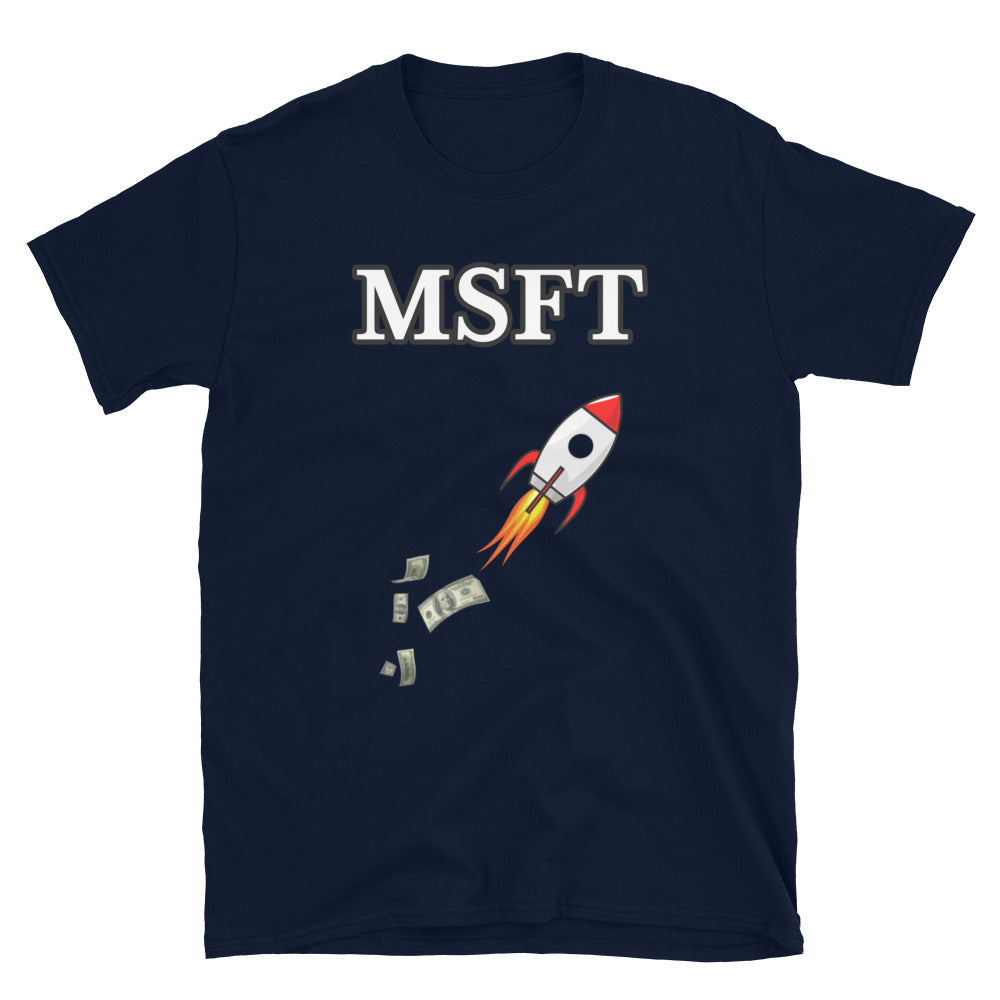 Microsoft (MSFT) Stock Ticker T-Shirt | Stonksabove.com