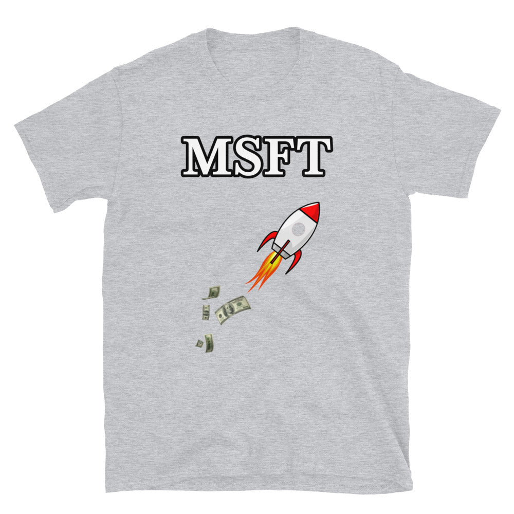 Microsoft (MSFT) Stock Ticker T-Shirt | Stonksabove.com