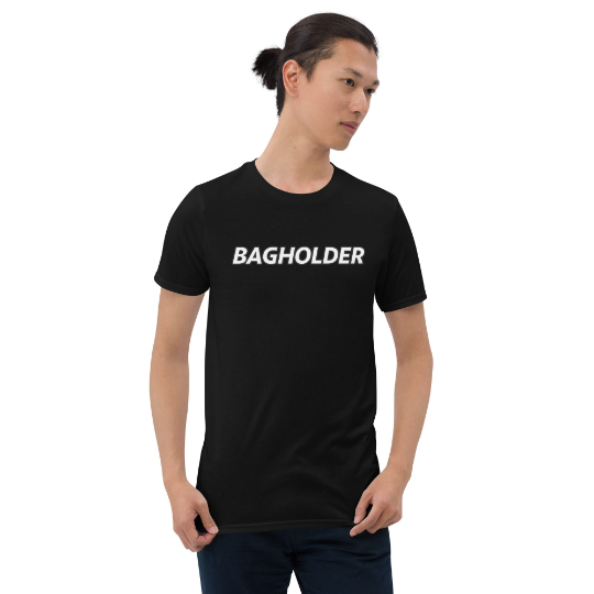 Bagholder Stonks stocks Wallstreetbets T-Shirt | Stonksabove.com