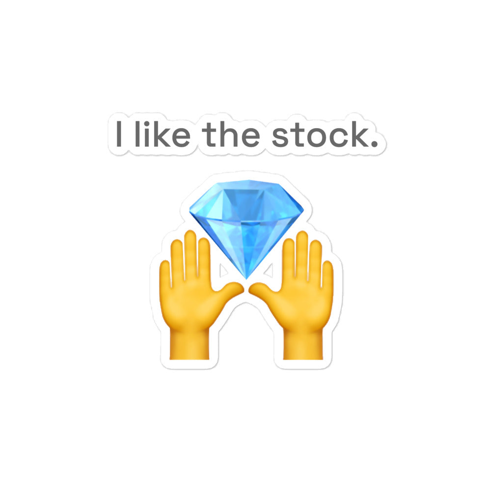 I like the stock Wallstreetbets Bubble-free stickers | Stonksabove