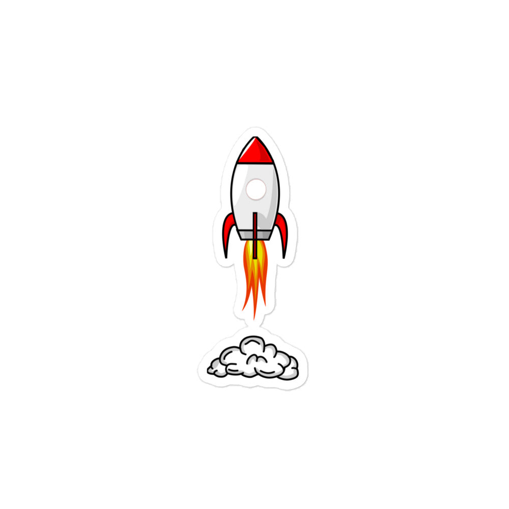 Rocket Emoji Bubble-free stickers