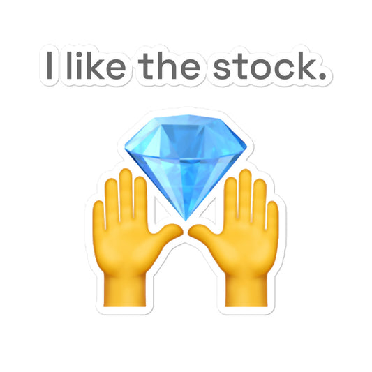 I like the stock Wallstreetbets Bubble-free stickers | Stonksabove