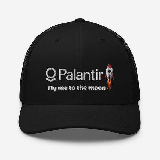 palantir #pltr to the moon trucker cap