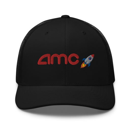 AMC to the moon Trucker Hat | Stock Market Investor Gift | Stonksabove.com