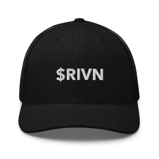 Rivian Motors Ticker Hat | Trucker Cap | Stonksabove.com