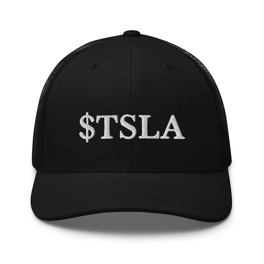 Tesla Motor (TSLA) Ticker Hat | Trucker Cap | Stonksabove