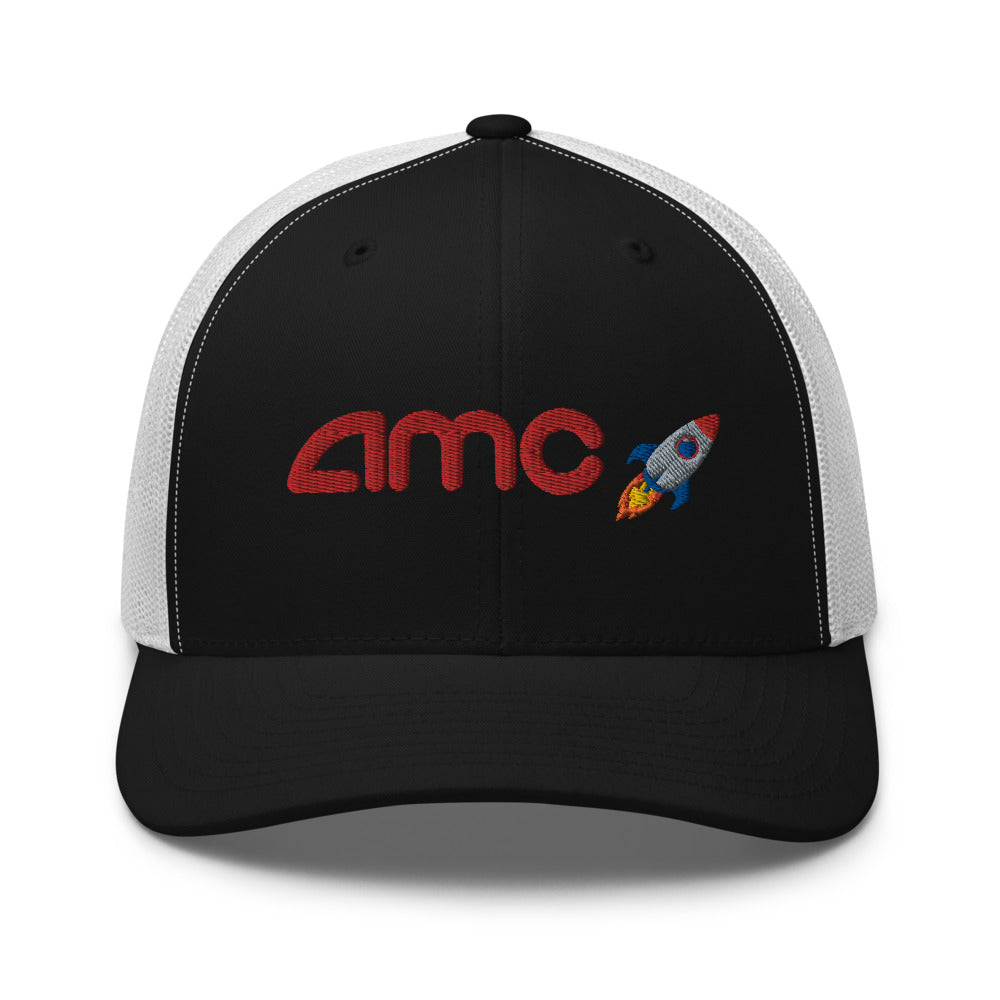 AMC to the moon Trucker Hat | Stock Market Investor Gift | Stonksabove.com