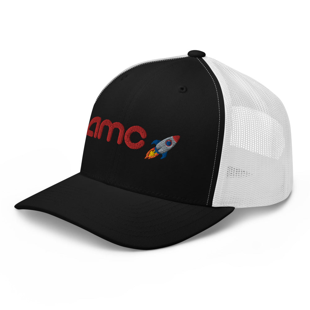 AMC to the moon Trucker Hat | Stock Market Investor Gift | Stonksabove.com