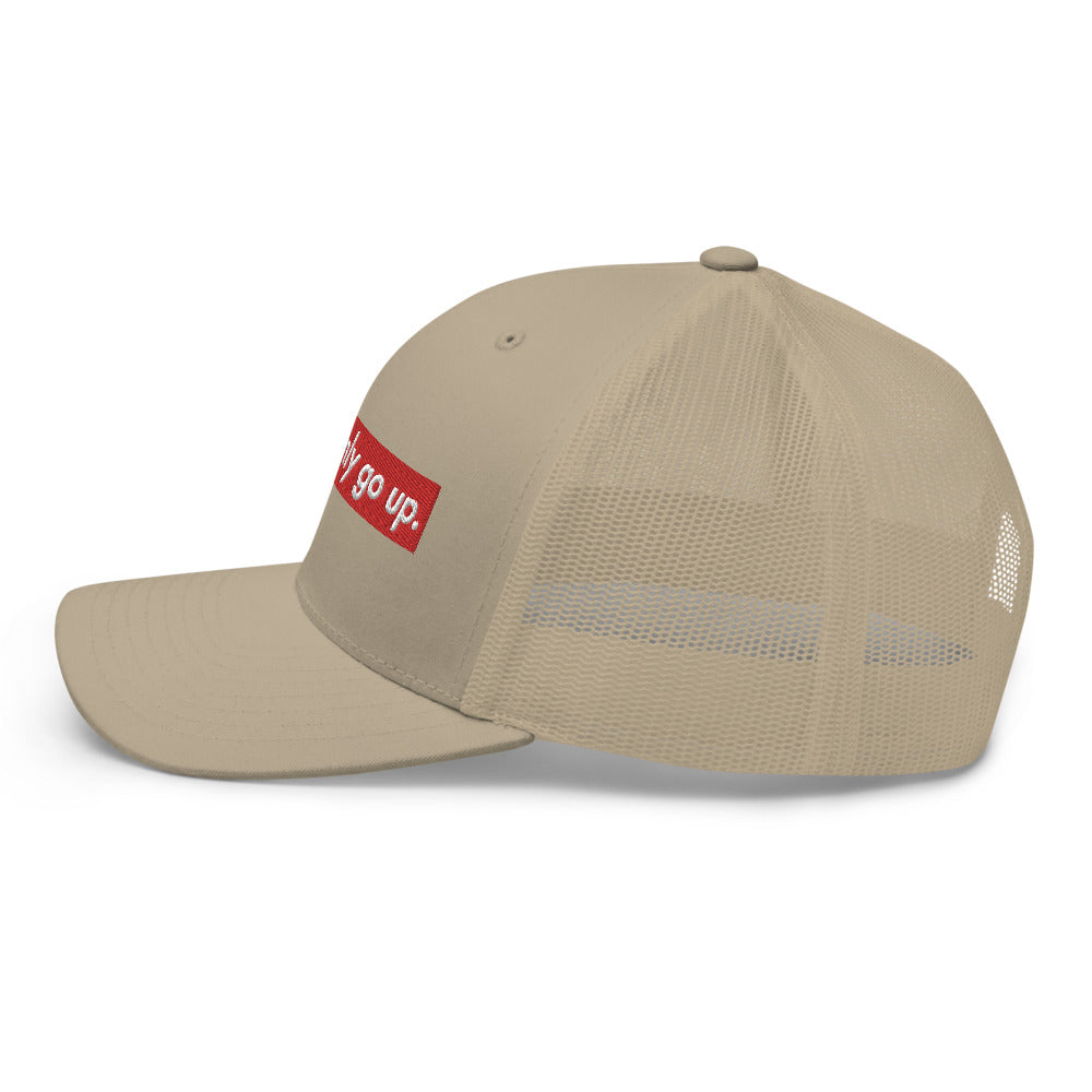 Stonks Only Go Up Trucker Hat | Stock Market Investor Gift | Stonksabove.com