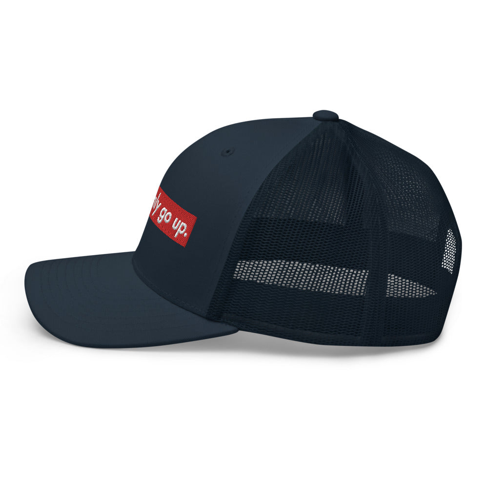 Stonks Only Go Up Trucker Hat | Stock Market Investor Gift | Stonksabove.com