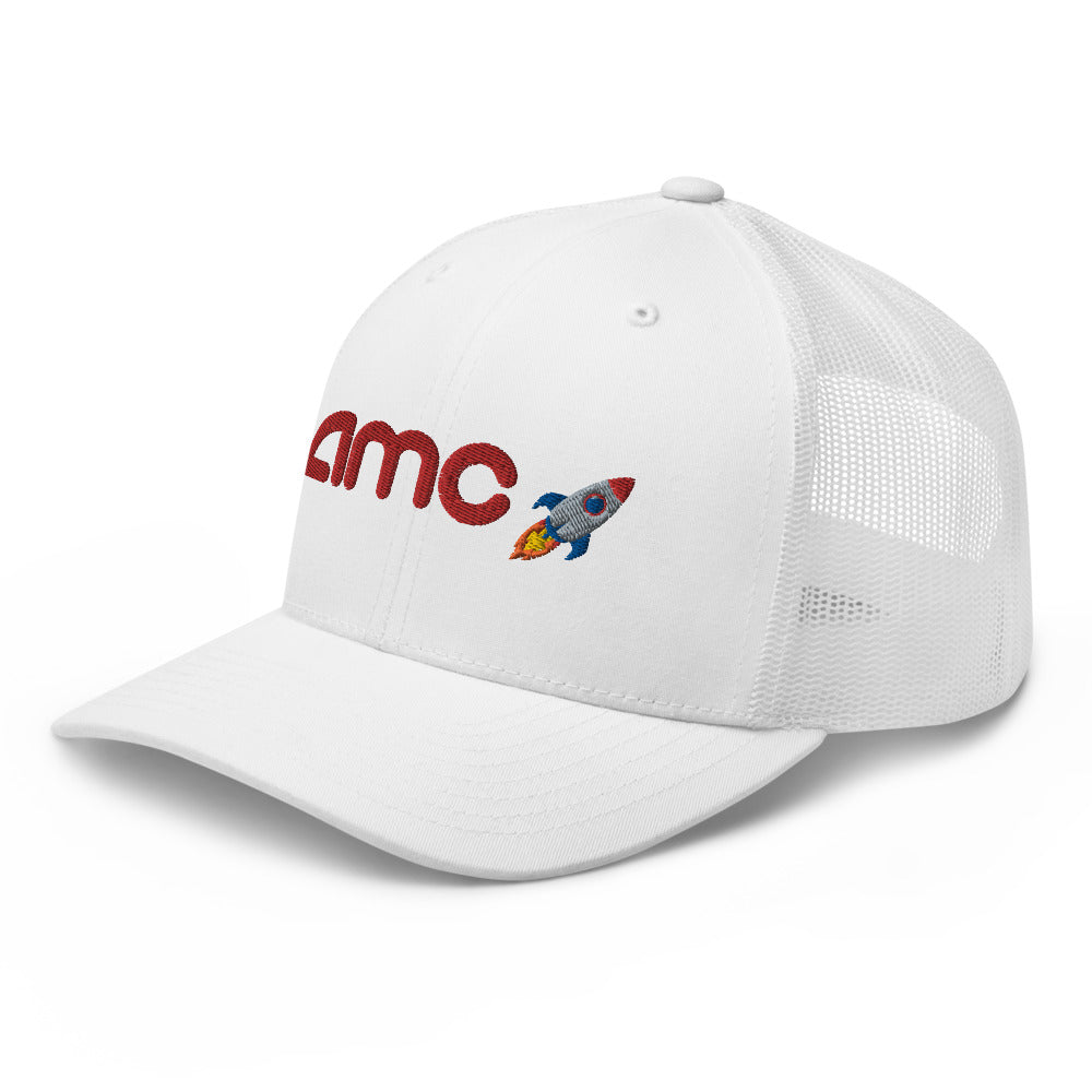 AMC to the moon Trucker Hat | Stock Market Investor Gift | Stonksabove.com