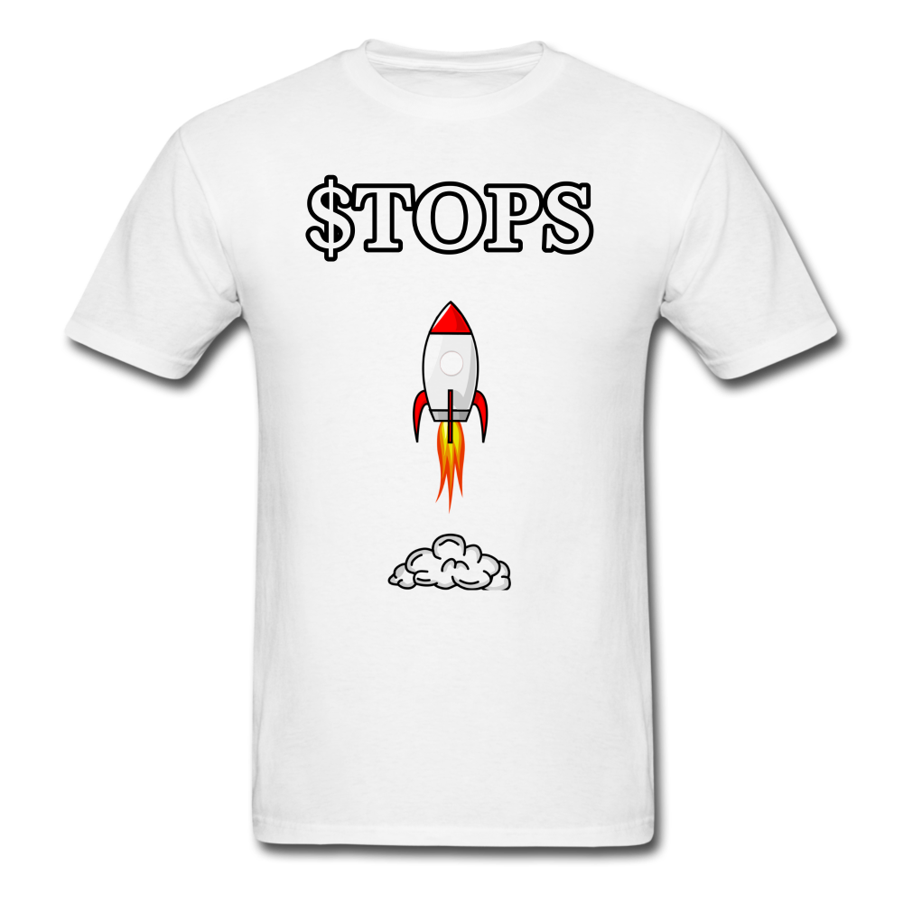 Top Ships ($TOPS) Stock Ticker T-Shirt | Stonksabove.com - white