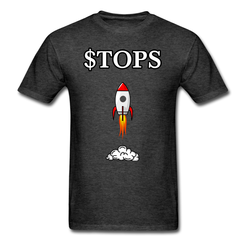 Top Ships ($TOPS) Stock Ticker T-Shirt | Stonksabove.com - heather black