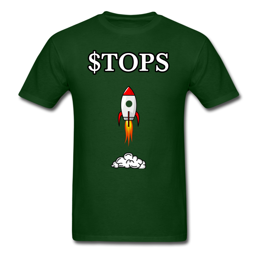 Top Ships ($TOPS) Stock Ticker T-Shirt | Stonksabove.com - forest green