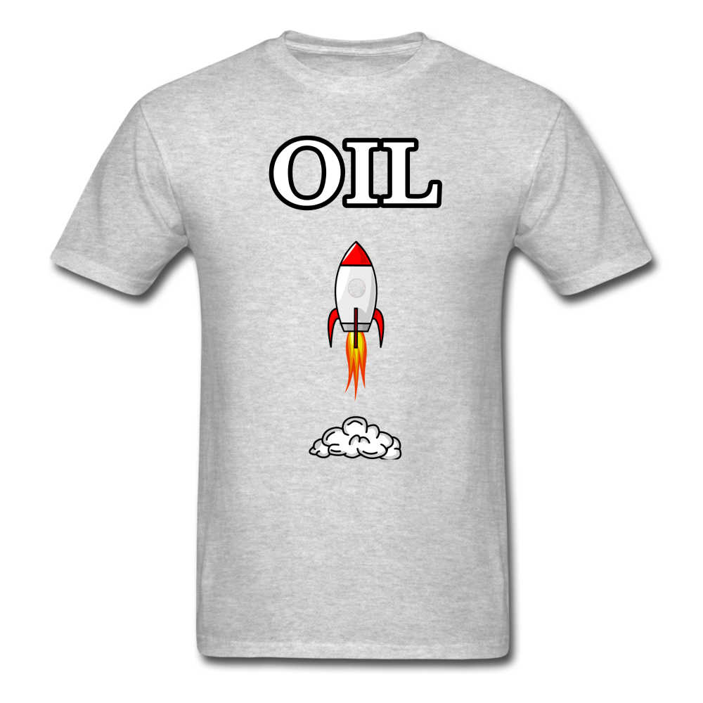 Crude Oil ($OIL) T-Shirt | Stonksabove.com - heather gray