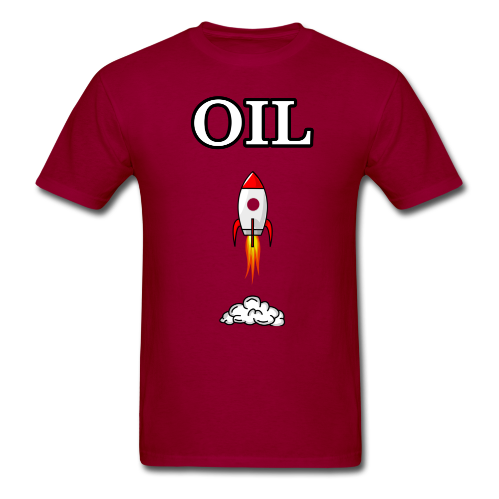 Crude Oil ($OIL) T-Shirt | Stonksabove.com - dark red