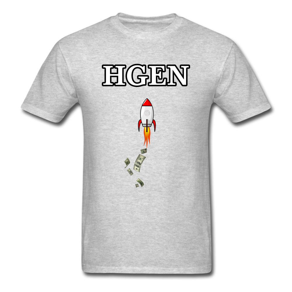 Humanigen ($HGEN) Stock Ticker T-Shirt | Stonksabove.com - heather gray