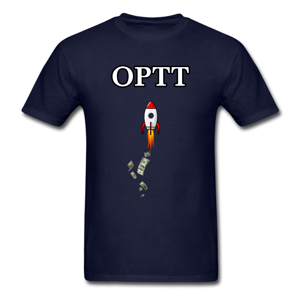 Ocean Power Tech. ($OPTT) Stock T-Shirt | Stonksabove.com - navy