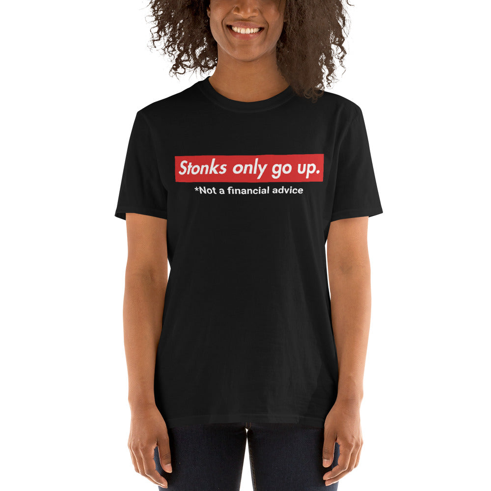 Stonks Only Go Up T-SHIRT |  Memes Stock Market | Investor MERCHANDISE - Stonksabove.com