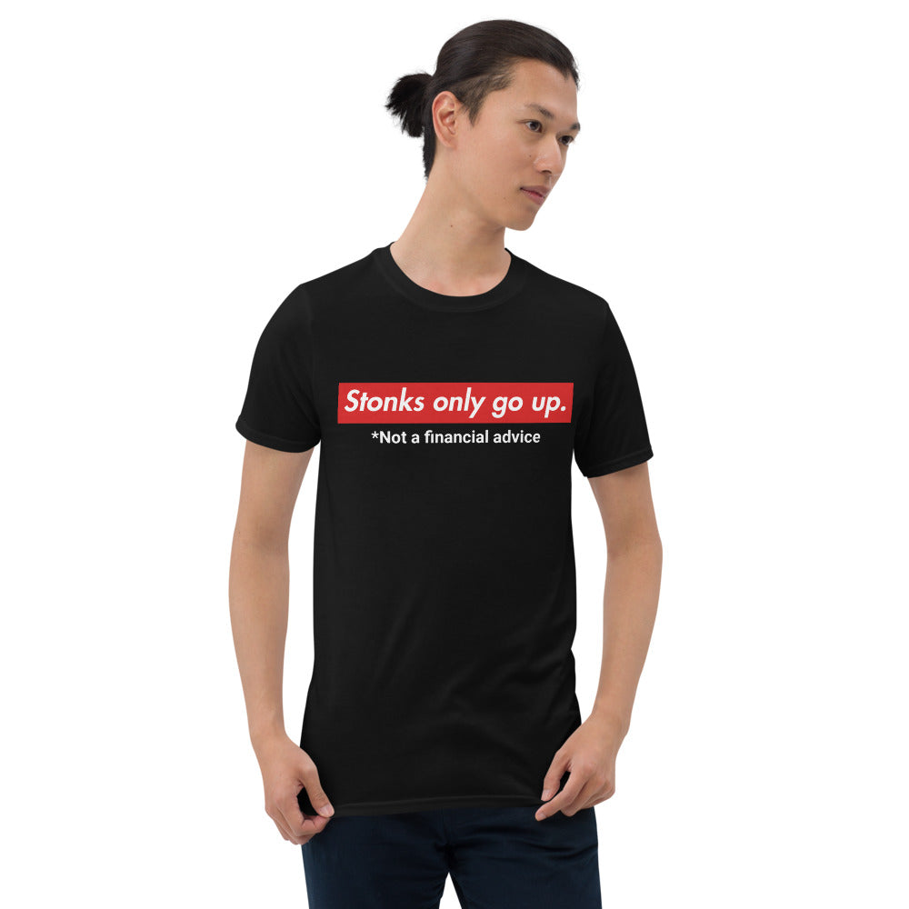 Stonks Only Go Up T-SHIRT |  Memes Stock Market | Investor MERCHANDISE - Stonksabove.com