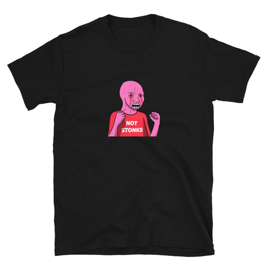 Red Wojak Not Stonks T-Shirt