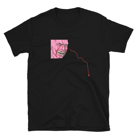 Red Wojak Doomer Zoomer Market Crash T-Shirt