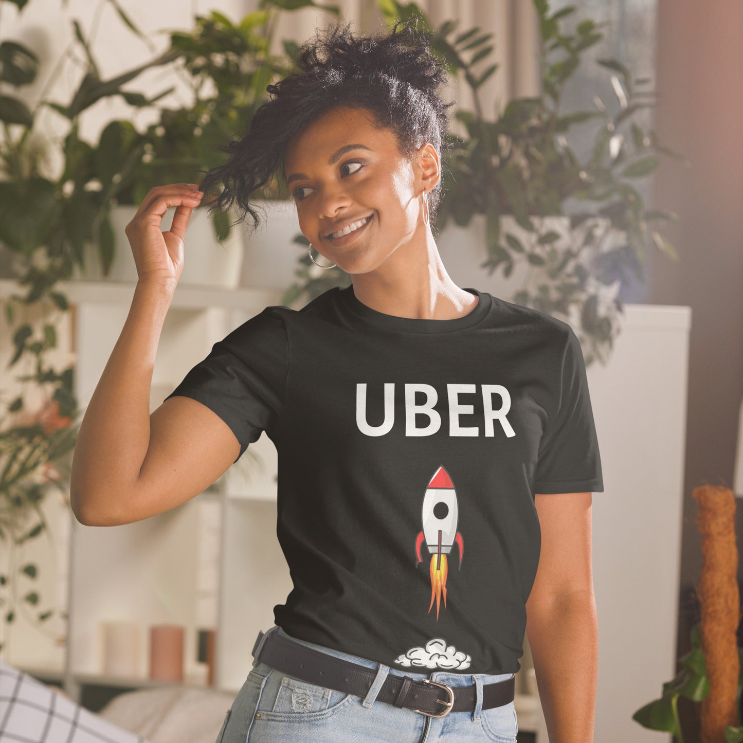 UBER Ticker Stock Market T-Shirt  | Stonksabove.com