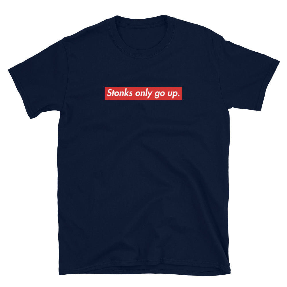 Stonks Only Go Up T-Shirt | Stock Market Investor |Gift for Stock Trader and Investor | Wallstreetbets Apparel |Young Investor Finance Merch