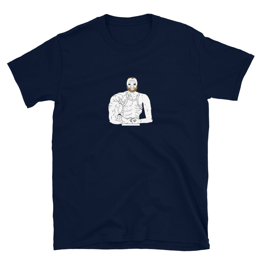 Wojak coomer flexing muscles minecraft  shirt