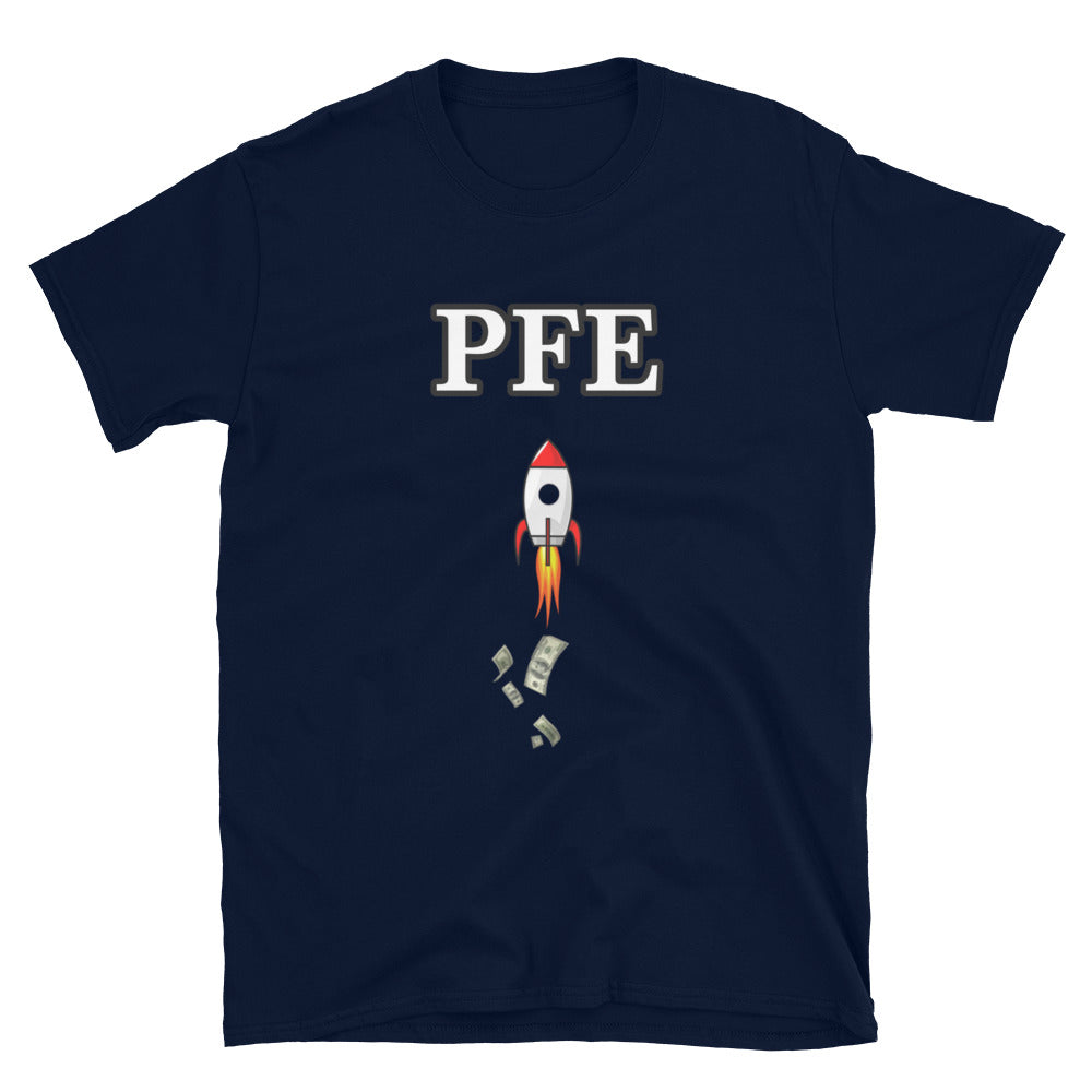 Pfizer (PFE) Stock Ticker T-Shirt | Stonksabove.com