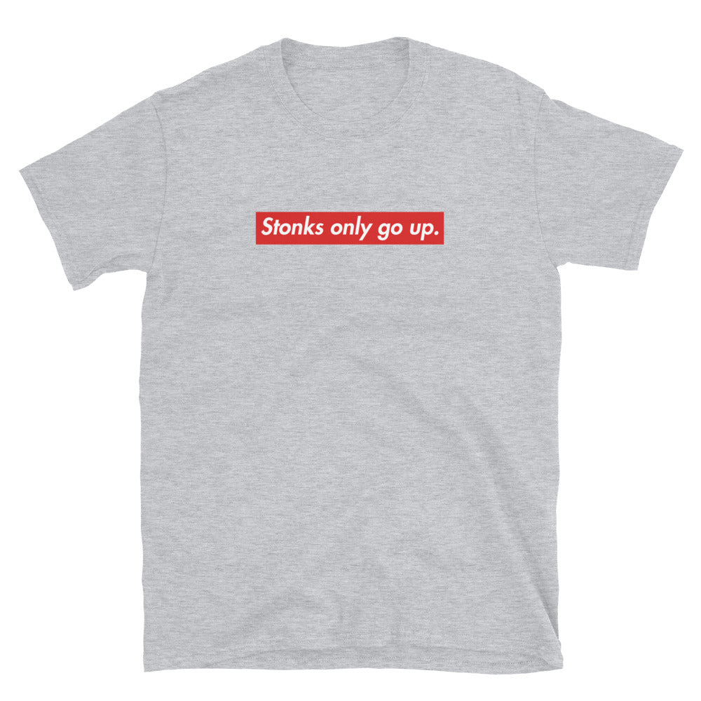 Stonks Only Go Up T-Shirt | Stock Market Investor |Gift for Stock Trader and Investor | Wallstreetbets Apparel |Young Investor Finance Merch