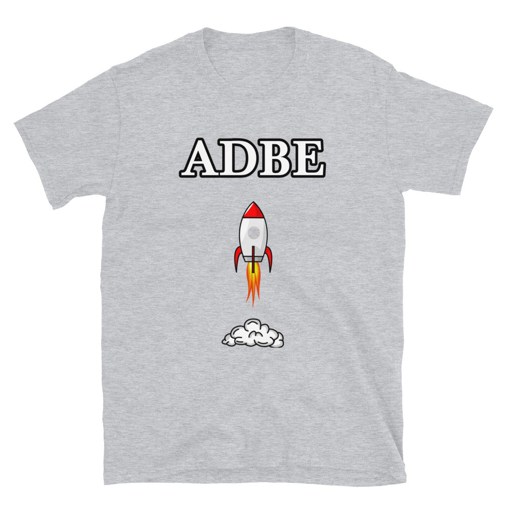 Adobe (ADBE) Ticker Stock Market T-Shirt | Stonksabove.com