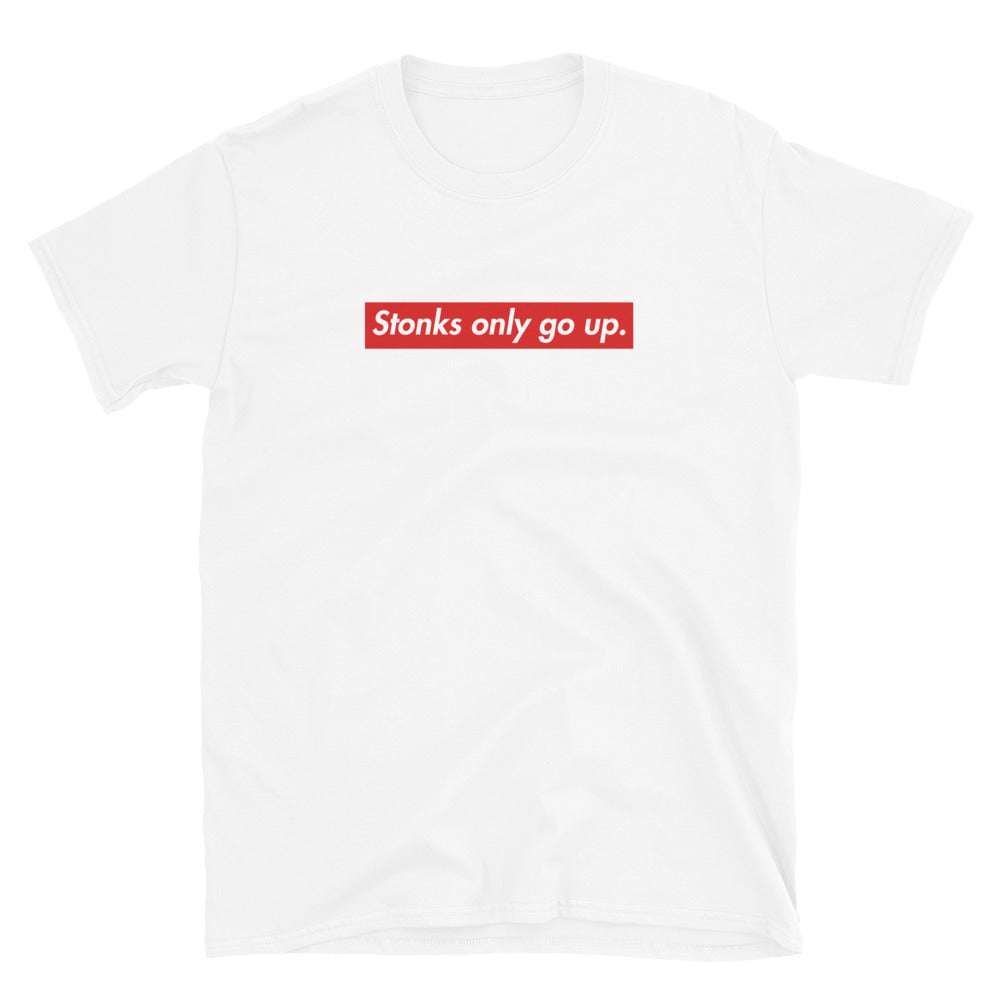 Stonks Only Go Up T-Shirt | Stock Market Investor |Gift for Stock Trader and Investor | Wallstreetbets Apparel |Young Investor Finance Merch