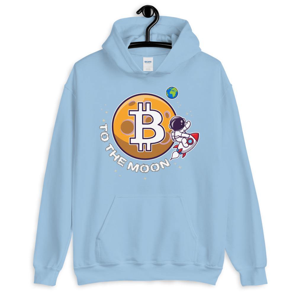 Bitcoin (BTC) *To the Moon* Unisex Hoodie | Stonksabove.com - Stonksabove.com