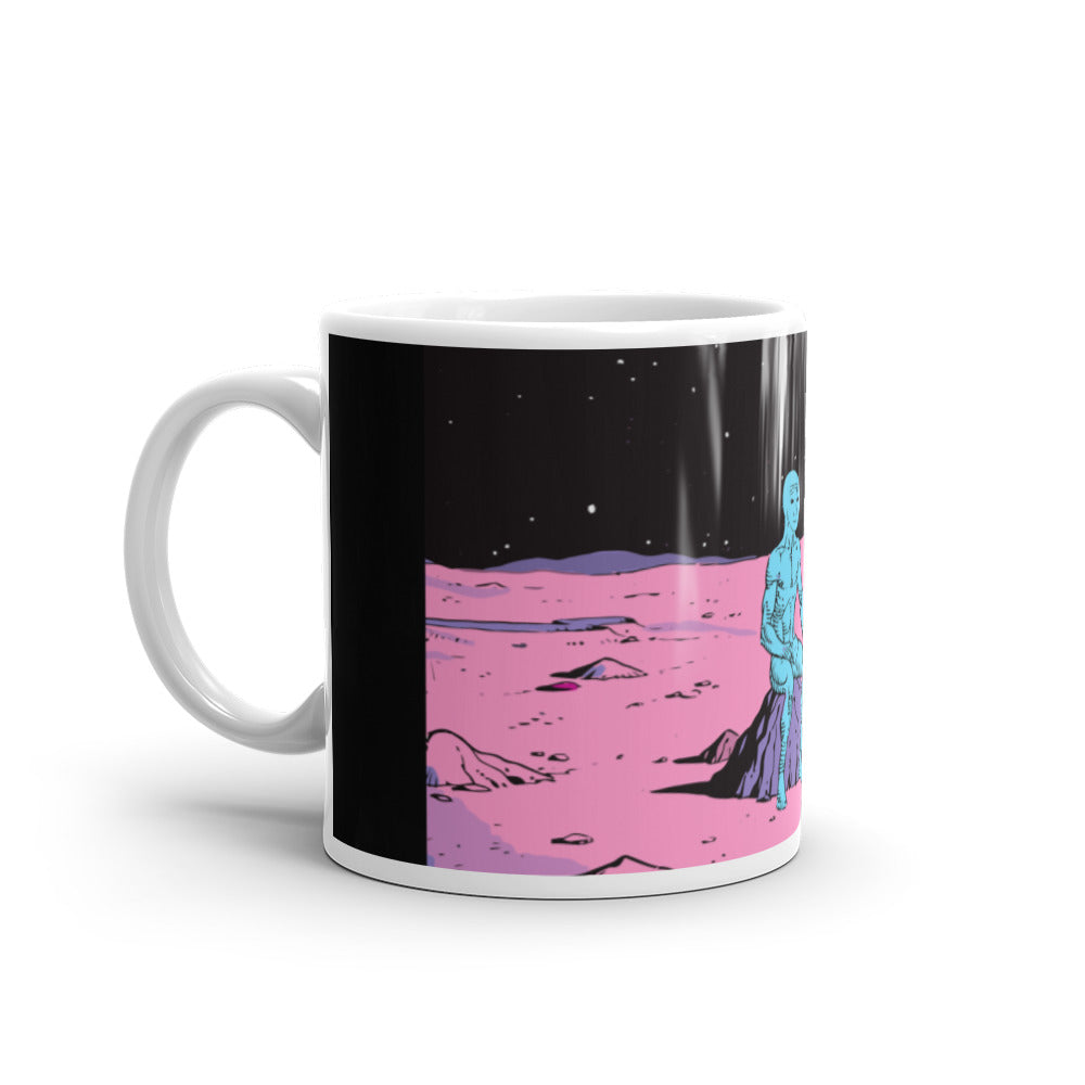 Wojak landed on the moon Mug| Stonksabove.com