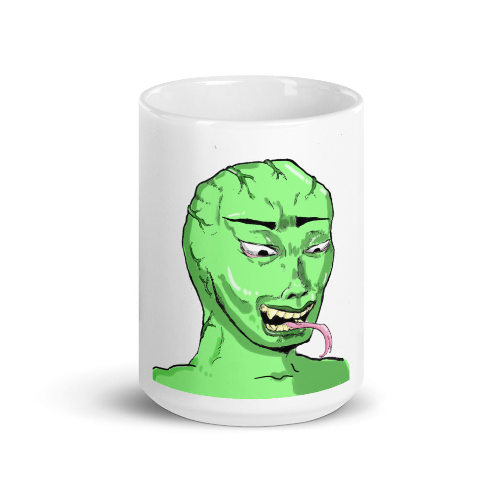 Green Wojaks glossy mug