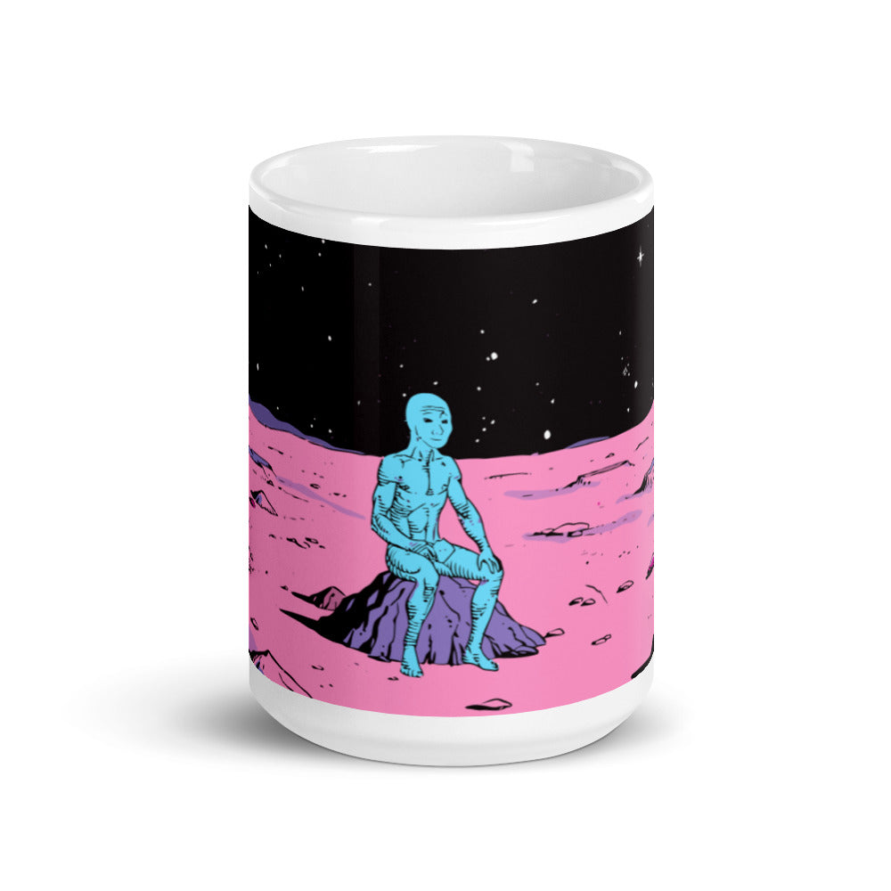 Wojak landed on the moon Mug| Stonksabove.com