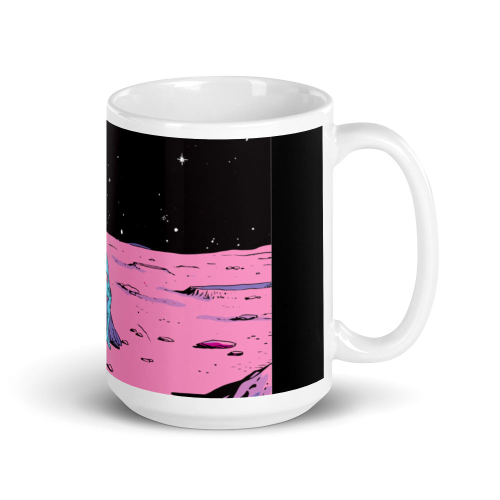 Wojak landed on the moon Mug| Stonksabove.com