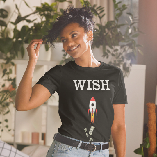 ContextLogic Inc (WISH) Stock Ticker T-Shirt | Stonksabove.com